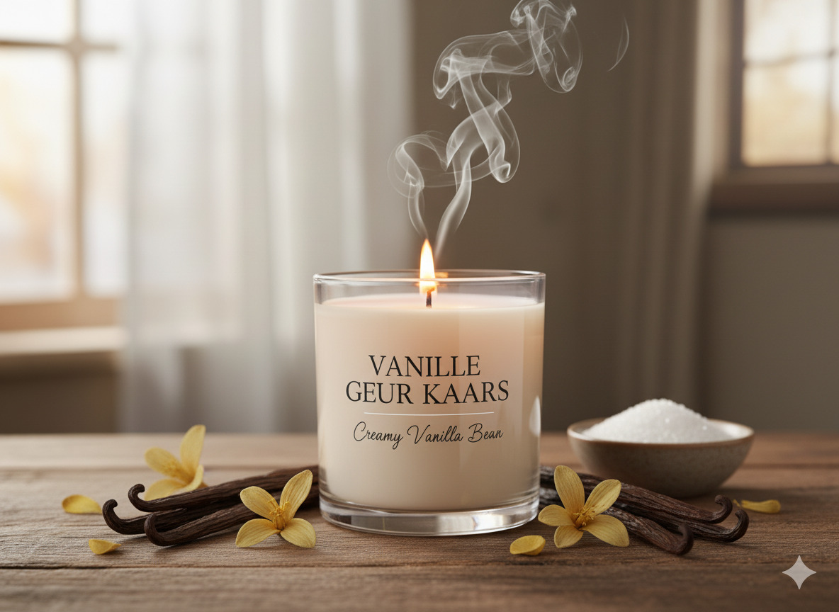 Vanille geur kaars